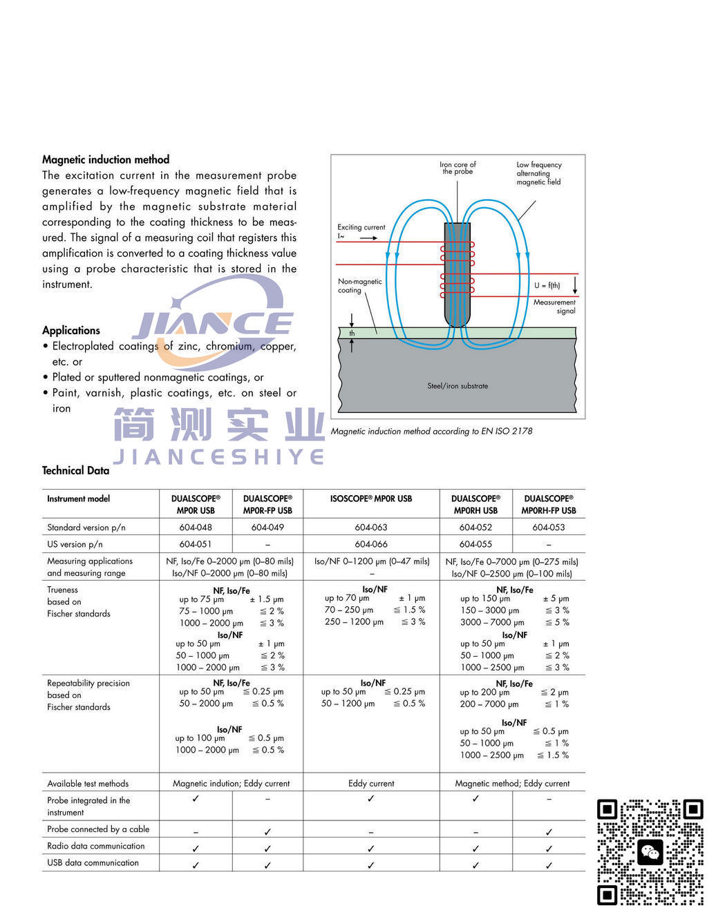 菲希尔 MPOR 两用涂层测厚仪_MPO带线式膜厚仪_FISCHER